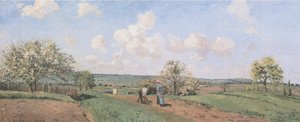 De lente door Camille Jacob Pissarro
